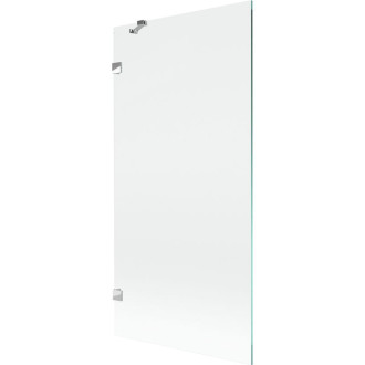 Vaňová zástena Mexen Lunar s jedným krídlom 90 x 150 cm, priehľadná, chróm - 897-090-000-01-00