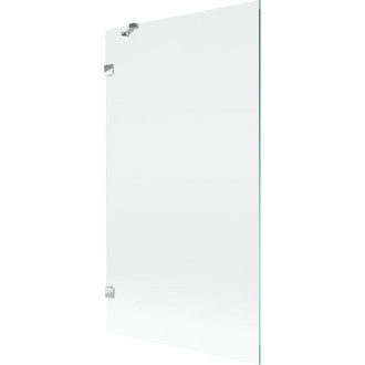 Vaňová zástena Mexen Lunar s jedným krídlom 100 x 150 cm, priehľadná, chróm - 897-100-000-01-00