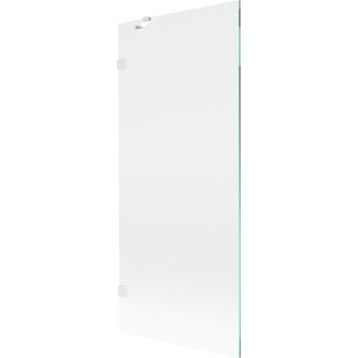 Vaňová zástena Mexen Lunar s jedným krídlom 80 x 150 cm, priehľadná, biela - 897-080-000-20-00