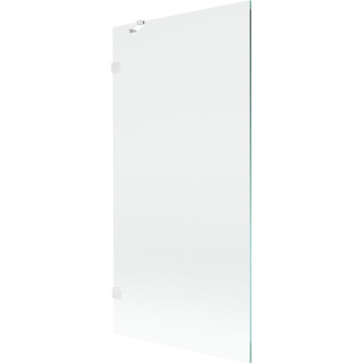 Vaňová zástena Mexen Lunar s jedným krídlom 90 x 150 cm, priehľadná, biela - 897-090-000-20-00