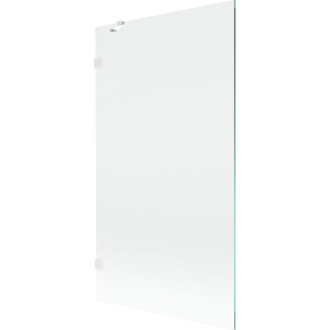 Vaňová zástena Mexen Lunar s jedným krídlom 100 x 150 cm, priehľadná, biela - 897-100-000-20-00