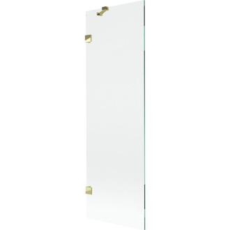 Vaňová zástena Mexen Lunar s jedným krídlom 60 x 150 cm, priehľadná, zlatá - 897-060-000-50-00