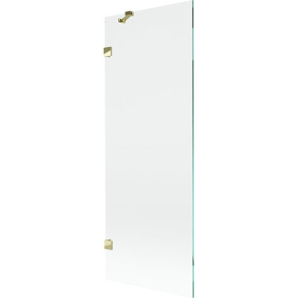 Vaňová zástena Mexen Lunar s jedným krídlom 70 x 150 cm, priehľadná, zlatá - 897-070-000-50-00
