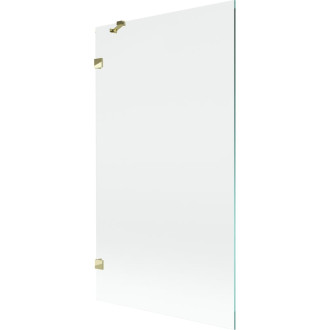 Vaňová zástena Mexen Lunar s jedným krídlom 100 x 150 cm, priehľadná, zlatá - 897-100-000-50-00