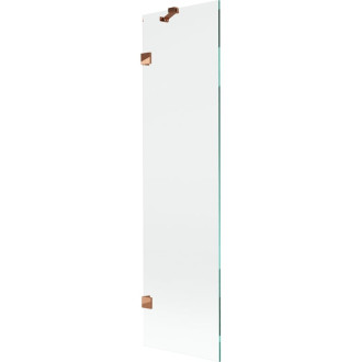 Vaňová zástena Mexen Lunar s jedným krídlom 50 x 150 cm, priehľadná, ružové zlato - 897-050-000-60-00