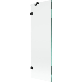 Vaňová zástena Mexen Lunar s jedným krídlom 60 x 150 cm, priehľadná, čierna - 897-060-000-70-00
