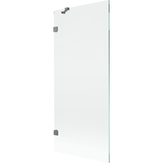 Vaňová zástena Mexen Lunar s jedným krídlom 80 x 150 cm, priehľadná, strieborná - 897-080-000-95-00