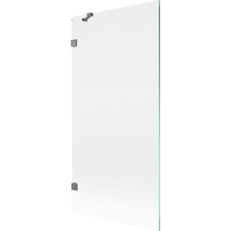 Vaňová zástena Mexen Lunar s jedným krídlom 90 x 150 cm, priehľadná, strieborná - 897-090-000-95-00