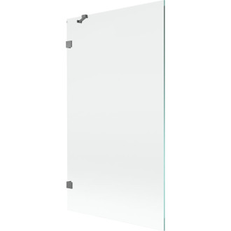 Vaňová zástena Mexen Lunar s jedným krídlom 100 x 150 cm, priehľadná, strieborná - 897-100-000-95-00