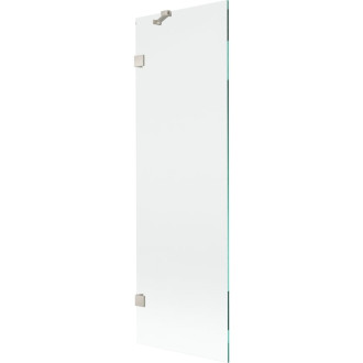 Vaňová zástena Mexen Lunar s jedným krídlom 60 x 150 cm, priehľadná, kartáčovaný nikel - 897-060-000-97-00