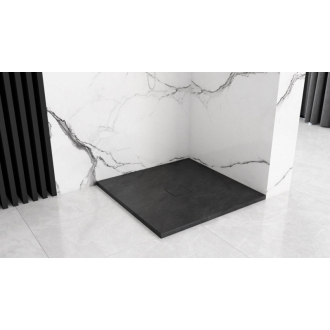 REA Sprchová vanička Black Stone 90x90 REA-K9601