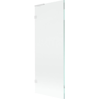 Mexen Lunar L jednokrídlová vaňová zástena 70 x 150 cm, priehľadná, biela - 897L-070-000-20-00