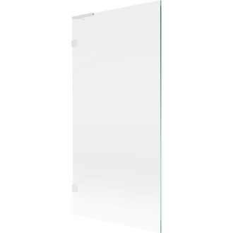 Vaňová zástena Mexen Lunar L s jedným krídlom 90 x 150 cm, priehľadná, biela - 897L-090-000-20-00
