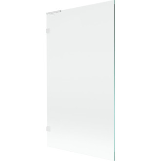 Vaňová zástena Mexen Lunar L s jedným krídlom 100 x 150 cm, priehľadná, biela - 897L-100-000-20-00