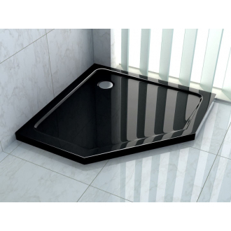 Rea Sprchová vanička Diamond Black 90x90 REA-K8543