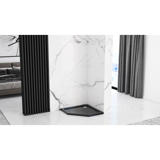 Rea Sprchová vanička Diamond Black 90x90 REA-K8543