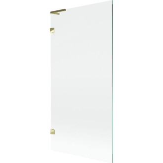 Vaňová zástena Mexen Lunar L s jedným krídlom 90 x 150 cm, priehľadná, zlatá - 897L-090-000-50-00