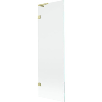 Vaňová zástena Mexen Lunar L s jedným krídlom 60 x 150 cm, priehľadná, kartáčované zlato - 897L-060-000-55-00