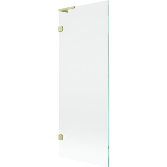 Vaňová zástena Mexen Lunar L s jedným krídlom 70 x 150 cm, priehľadná, kartáčované zlato - 897L-070-000-55-00