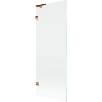 Vaňová zástena Mexen Lunar L s jedným krídlom 70 x 150 cm, priehľadná, ružové zlato - 897L-070-000-60-00