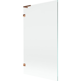 Vaňová zástena Mexen Lunar L s jedným krídlom 100 x 150 cm, priehľadná, ružové zlato - 897L-100-000-60-00