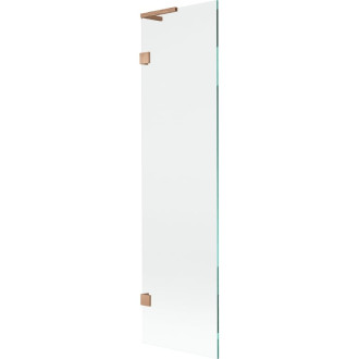 Vaňová zástena Mexen Lunar L s jedným krídlom 50 x 150 cm, priehľadná, kartáčovaná meď - 897L-050-000-65-00
