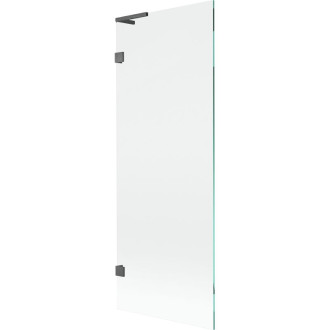 Vaňová zástena Mexen Lunar L s jedným krídlom 70 x 150 cm, priehľadná, kartáčovaná pištoľovo sivá - 897L-070-000-66-00