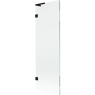 Vaňová zástena Mexen Lunar L s jedným krídlom 60 x 150 cm, priehľadná, čierna - 897L-060-000-70-00