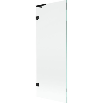 Vaňová zástena Mexen Lunar L s jedným krídlom 70 x 150 cm, priehľadná, čierna - 897L-070-000-70-00