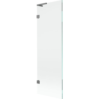 Vaňová zástena Mexen Lunar L s jedným krídlom 60 x 150 cm, priehľadná, strieborná - 897L-060-000-95-00