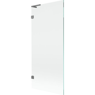 Vaňová zástena Mexen Lunar L s jedným krídlom 80 x 150 cm, priehľadná, strieborná - 897L-080-000-95-00