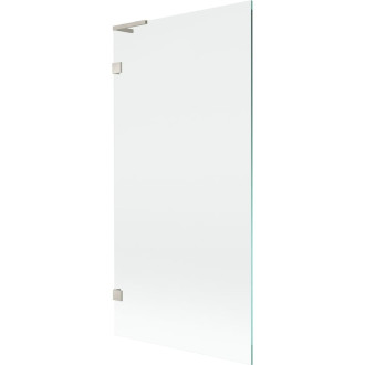Vaňová zástena Mexen Lunar L s jedným krídlom 90 x 150 cm, priehľadná, kartáčovaný nikel - 897L-090-000-97-00