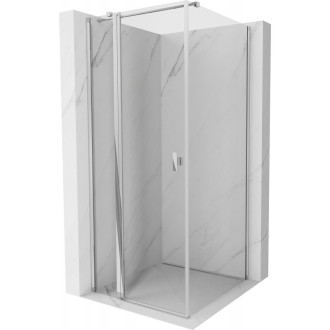 Sprchovací kút Mexen Mist T s výklopným mechanizmom 70 x 70 cm, priehľadný, chróm - 8A4T-070-070-01-00