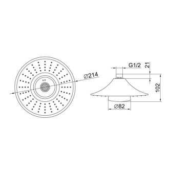 Rea Sprchová hlavica Music s bluetooth, chróm REA-P0375