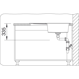Blanco METRA 9 E 515573 drez rohový kávová drez vstavaný