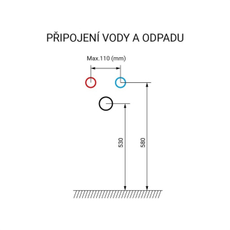Mereo Opto kúpeľňová skrinka, spodná, biela, 2 zásuvky, 810x580x458 mm CN911S