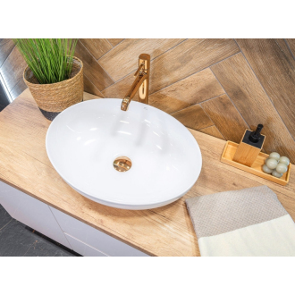 Laveo AMBER VGR1621T Umývadlo na dosku, granit biela