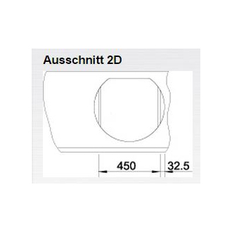 Blanco RONDOVAL 45 515659 drez okrúhly aluminium drez vstavaný