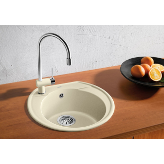 Blanco RONDOVAL 45 515670 drez okrúhly aluminium drez vstavaný