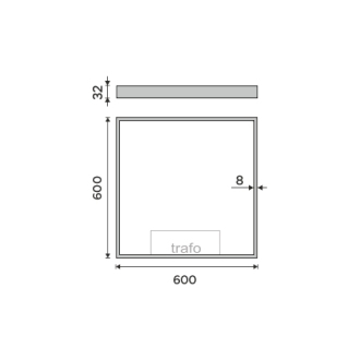 Nimco LED zrkadlo 600x600 ZP 13066