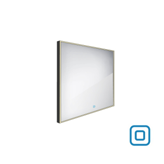 Nimco čierne LED zrkadlo 600x600 s dotykovým senzorom ZPC 13066V-90