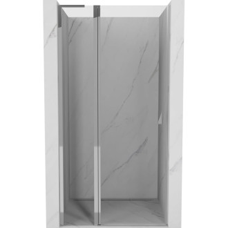 Sprchové dvere Mexen Mist L s otočnými dverami 95 cm, priehľadné, chróm - 8A4L-095-000-01-00