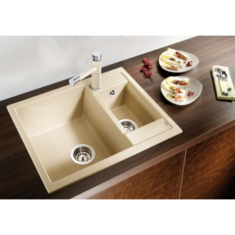 Blanco METRA 6 516173 drez bez odkvapu, obojstranný biela drez vstavaný