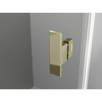 Sprchovací kút Mexen Mist-H T s pravými pántami 80 x 110 cm, priehľadný, zlatý - 8A5T-080-110-50-00-P