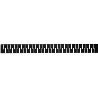 STANDARDline BLACK -odtokový žľab s roštom MEDIUM, dĺžka 500 mm, čierna farba OLPZLABST49BM