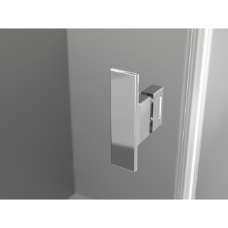 Sprchovací kút Mexen Mist-H Duo s pravým pántom 70 x 75 cm, priehľadný, chróm - 8A5-070L-075P-01-00