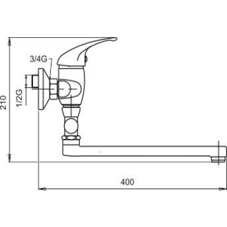 Novaservis Vaňová paneláková batéria 150 mm Metalia 55 chróm 55072,0