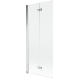 Vaňová zástena Mexen Mist 2-krídla ľavá 80 x 150 cm, priehľadná, chróm - 8A9-080-002-01-00-L