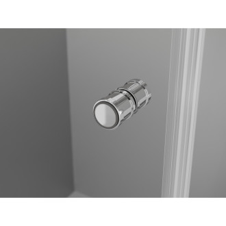 Sprchové dvere Mexen Mist-F ľavé skladacie 115 cm, priehľadné, chróm - 8A6-115-000-01-00-L