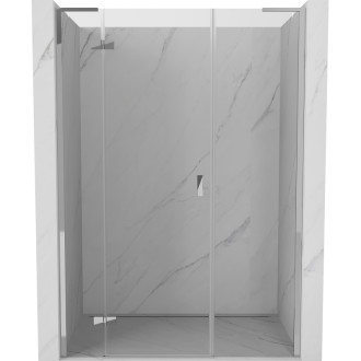 Sprchové dvere Mexen Mist-H L s ľavými pántami 150 cm, priehľadné, chróm - 8A5L-150-001-01-00-L